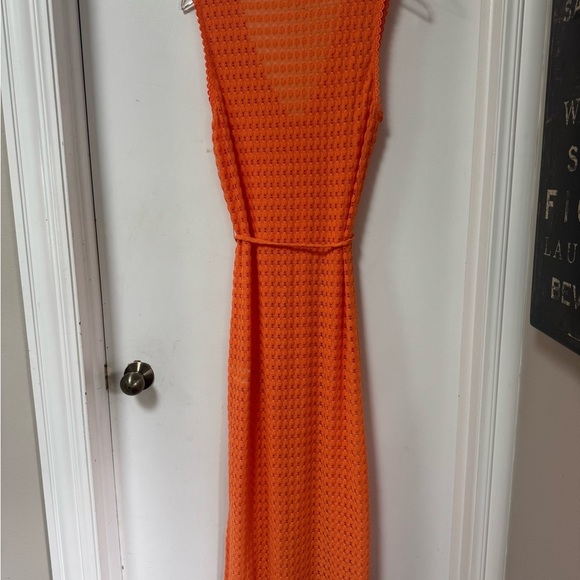 Melissa Odabash Annabel Orange Crochet Dress Cover-up - Picture 8 of 9